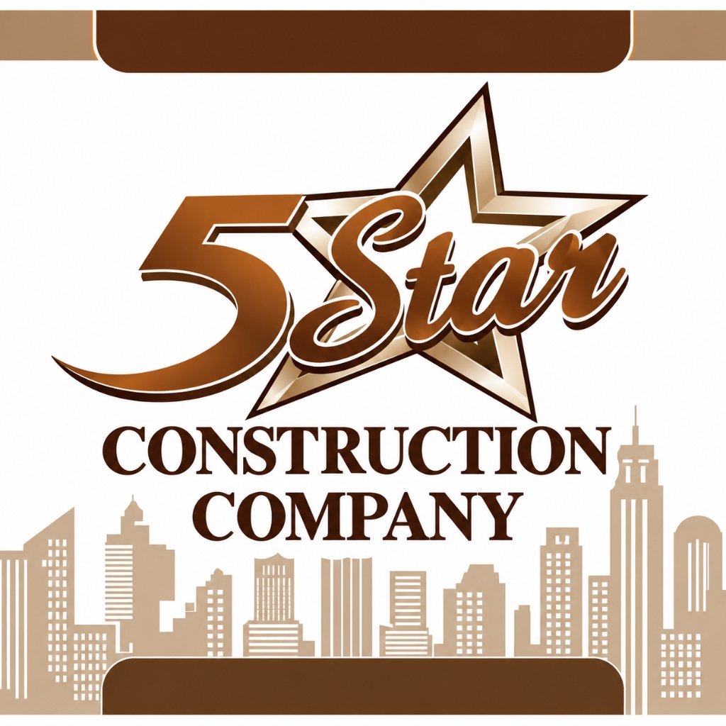 5 Star Construction Company Logo